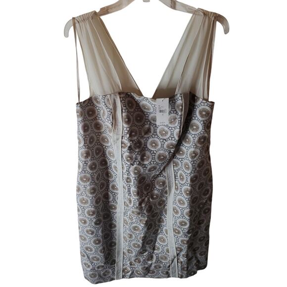 Isabel Toledo Lane Bryant Gold/Silver Sheath Dress, NWT, Size 18 - Picture 1 of 6